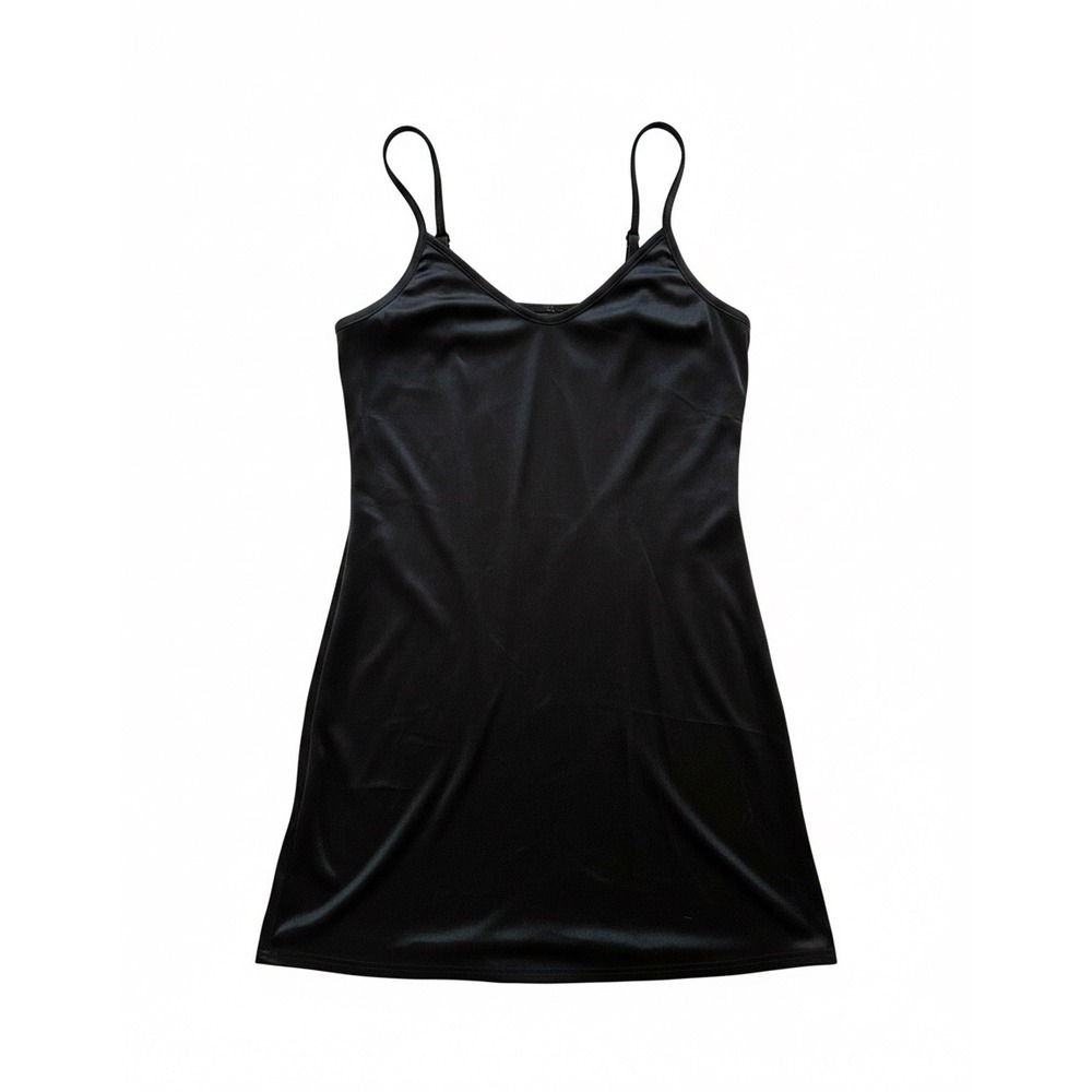 Johnny Was Collection Blk Slip Dress Mini Spaghetti Strap Sz S Dainty Coquette